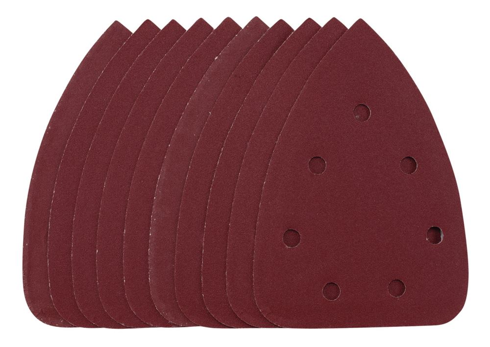 Draper DETAIL SANDING SHEET 240G 8625 08625 Detail Sanding Sheets with Hook and Loop, 140mm, SSD6 (Pack of 10)