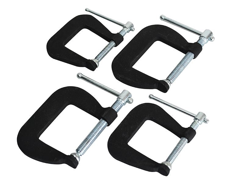 Faithfull FAICLAMPSET4 Forged Mini Clamp Set, 4 Piece |