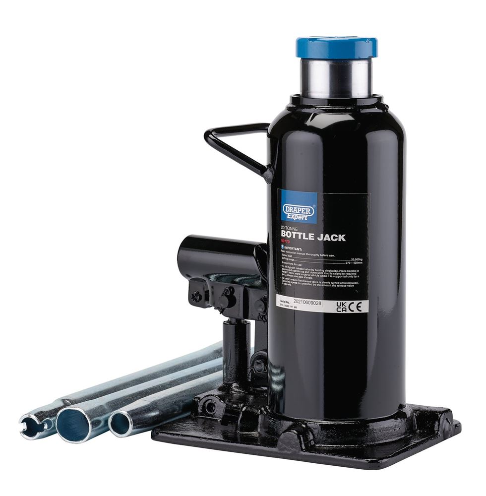 Draper 20 TONNE BOTTLE JACK 99770 Draper Expert Hydraulic Bottle Jacks