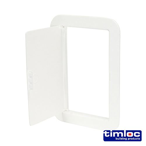 TIMCO Access Panel Hinged White 155 x 235 White Pack 1