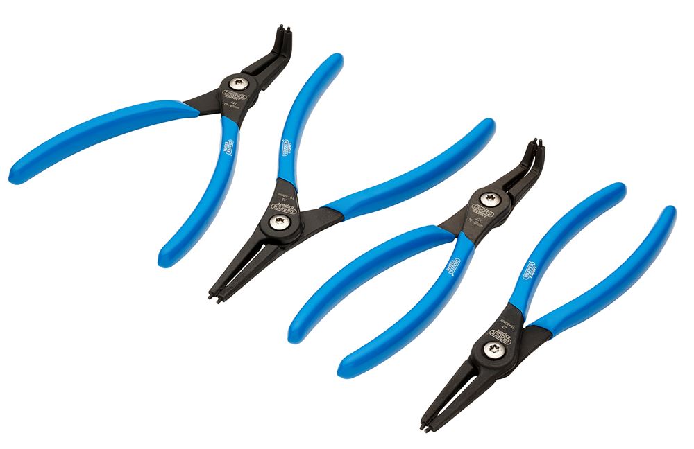 Draper 4PC CIRCLIP PLIERS SET 09063 Internal and External Circlip Pliers Set (4 Piece)