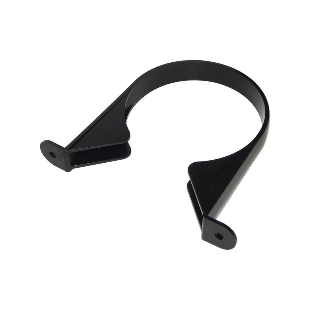 FLOPLAST RING-SEAL PIPE CLIPS; 4" SOIL/110MM BLACK