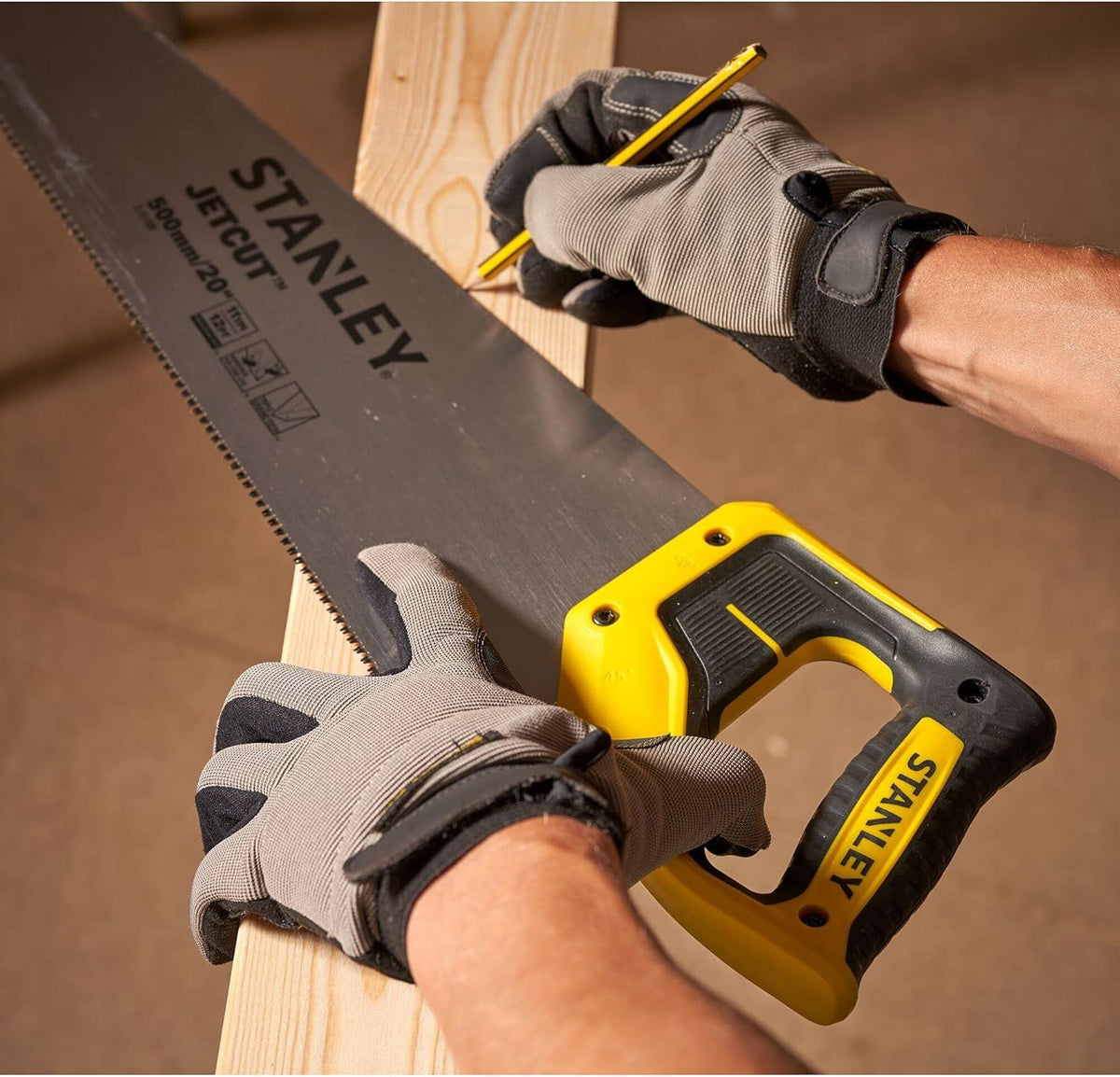 STANLEY 2-15-599 Jet Cut Fine Handsaw 500mm (20in) 11 TPI