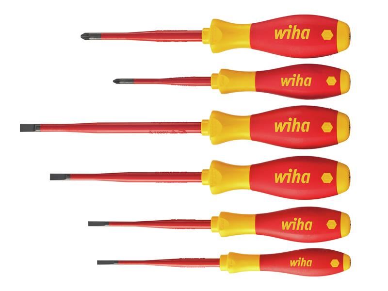 WHA SoftFinish electric slimFix SL/PZ Screwdriver Set, 6 Piece