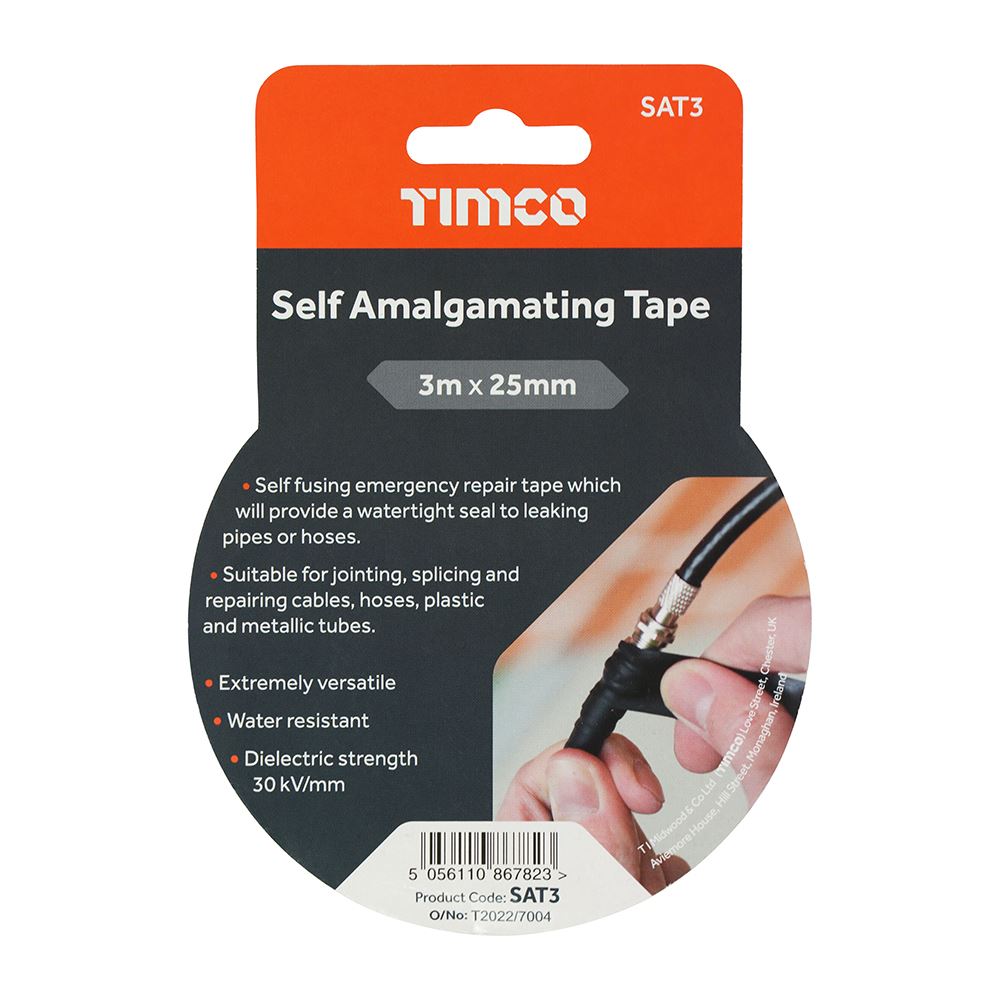 TIMCO Self Amalgamating Tape nan 3m x 25mm Pack 1.0