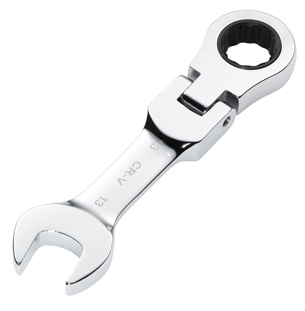 Draper 13MM STUBBY FLEX RACT. SPANNER 27969 27969 HI-TORQ® Metric Stubby Flexible Head Ratchet Combination Spanner