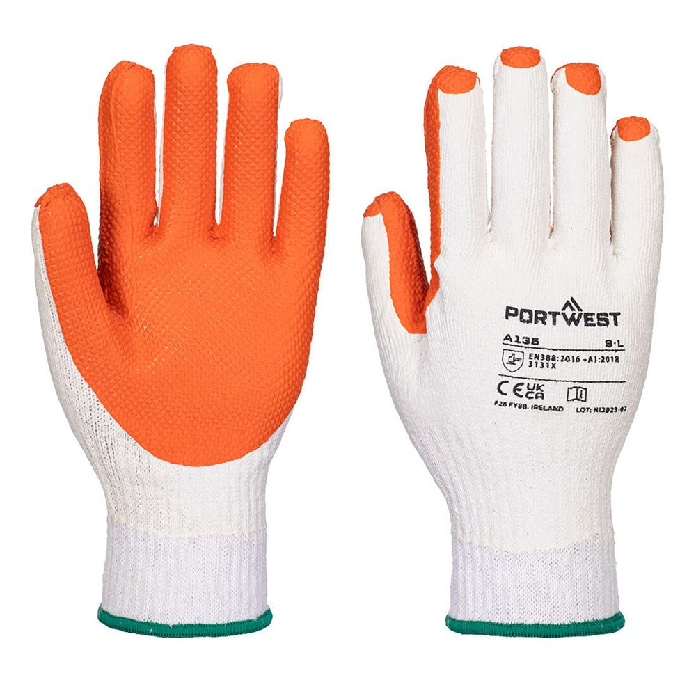 Portwest A135Y1RXXL - sz 2XL Tough Grip Glove - Yellow/Orange