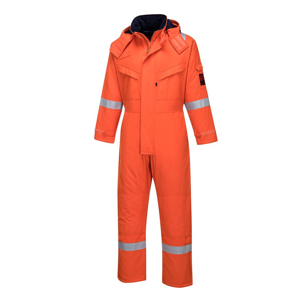 Portwest AF84ORRM -  sz M Araflame Insulated Winter Coverall  - Orange
