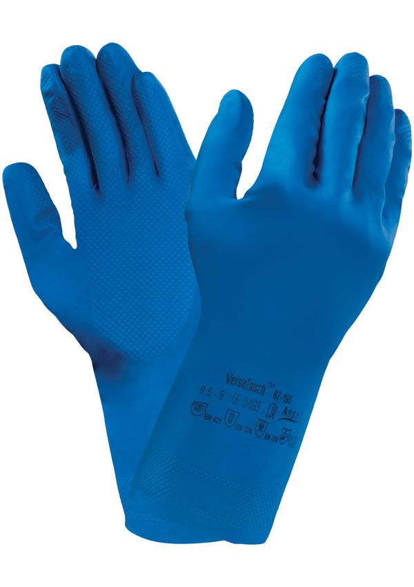ANSELL VERSATOUCH 87-195 GLOVE BLUE XL