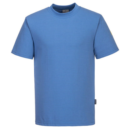 Portwest AS20HBRL -  sz L Anti-Static ESD T-Shirt Workwear - Hospital Blue