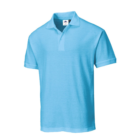 Portwest B210 - Sky Blue Sz L Naples Polo Shirt Workwear Corporate Wear