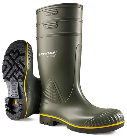 Dunlop - ACIFORT HEAVY DUTY Safety Wellington Boot GREEN sz 12 - Green