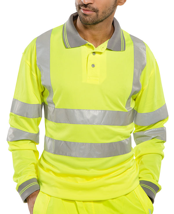 Beeswift - BSEEN EN ISO 20471 LS POLO SY 2XL - Saturn Yellow