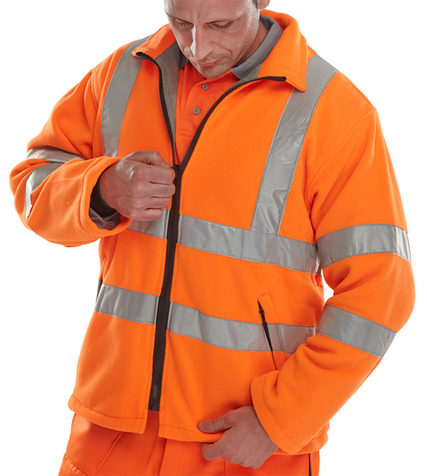 BEESWIFT CARNOUSTIE HI-VIS FLEECE JACKET ORANGE XXXL
