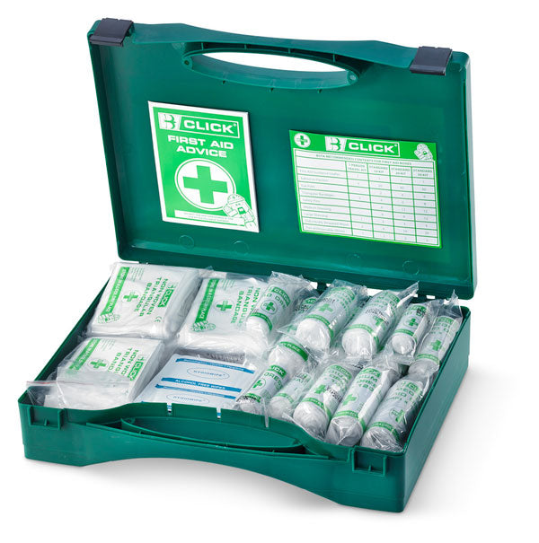 Click - 11-25 HSA IRISH FIRST AID KIT C/W EYEWASH AND BURN DRESSINGS -