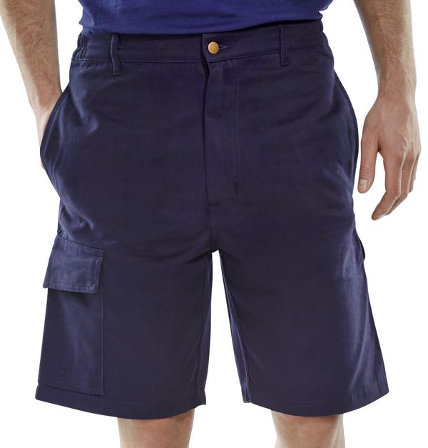 BEESWIFT CARGO POCKET SHORTS NAVY BLUE 34
