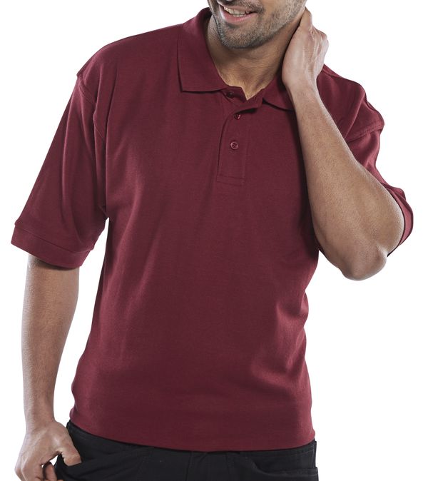 BEESWIFT STANDARD POLO SHIRT BURGUNDY M