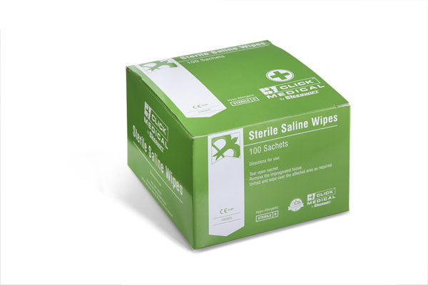Click - CLICK MEDICAL STERILE SALINE WIPES -