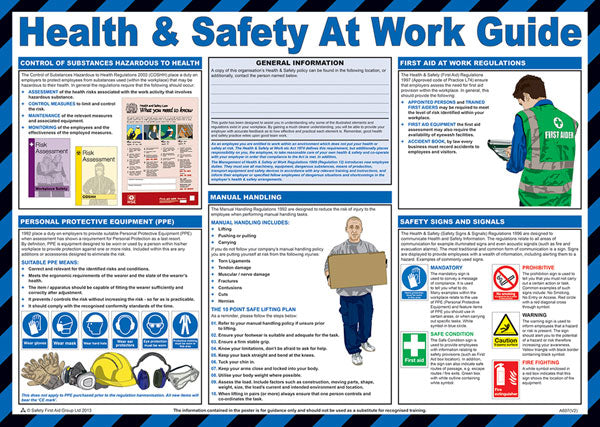 Click - CLICK MEDICAL HEALTH AND SAFETY AT WORK POSTER A607 -