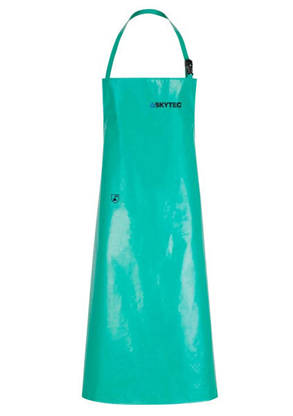 SKYTEC CHEMMASTER CHEMICAL SPLASH PVC APRON 48"X36" GREEN 48
