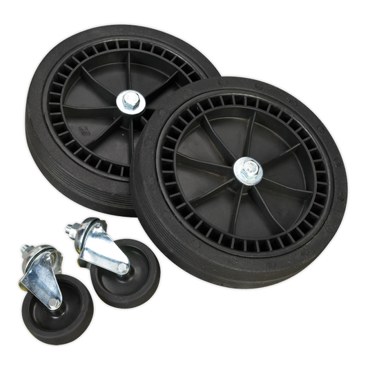SEALEY - COMPKIT5 Wheel Kit for Fixed Compressors - 2 Castors & 2 Fixed