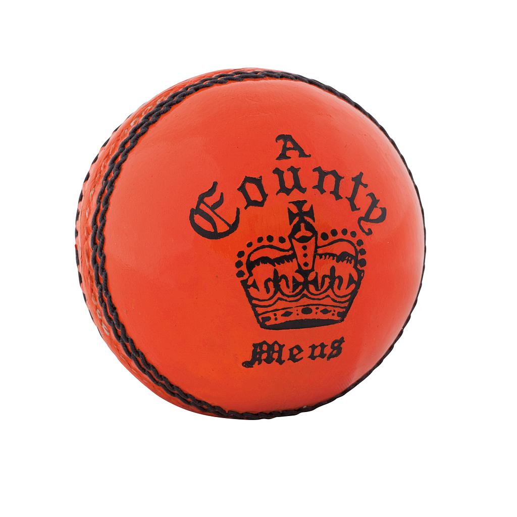 Readers County Crown Cricket Ball Orange Mens