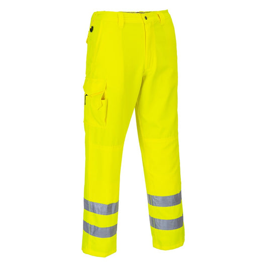 Portwest E046YERXXL -  sz 2XL Hi-Vis Combat Trousers - Yellow