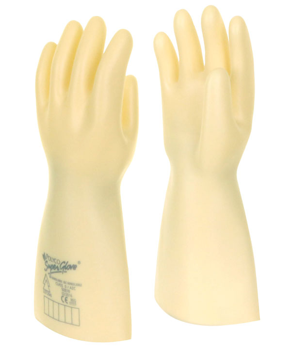 POLYCO ELECTRICIAN GAUNTLET GLOVE CLASS 0 YELLOW L