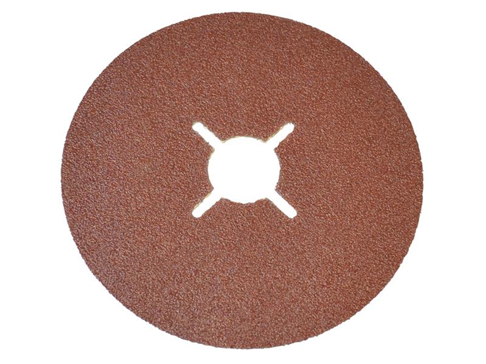 Faithfull FAIAD17840 Fibre Backed Sanding Discs 178mm x 22mm 40G (Pack 25) |