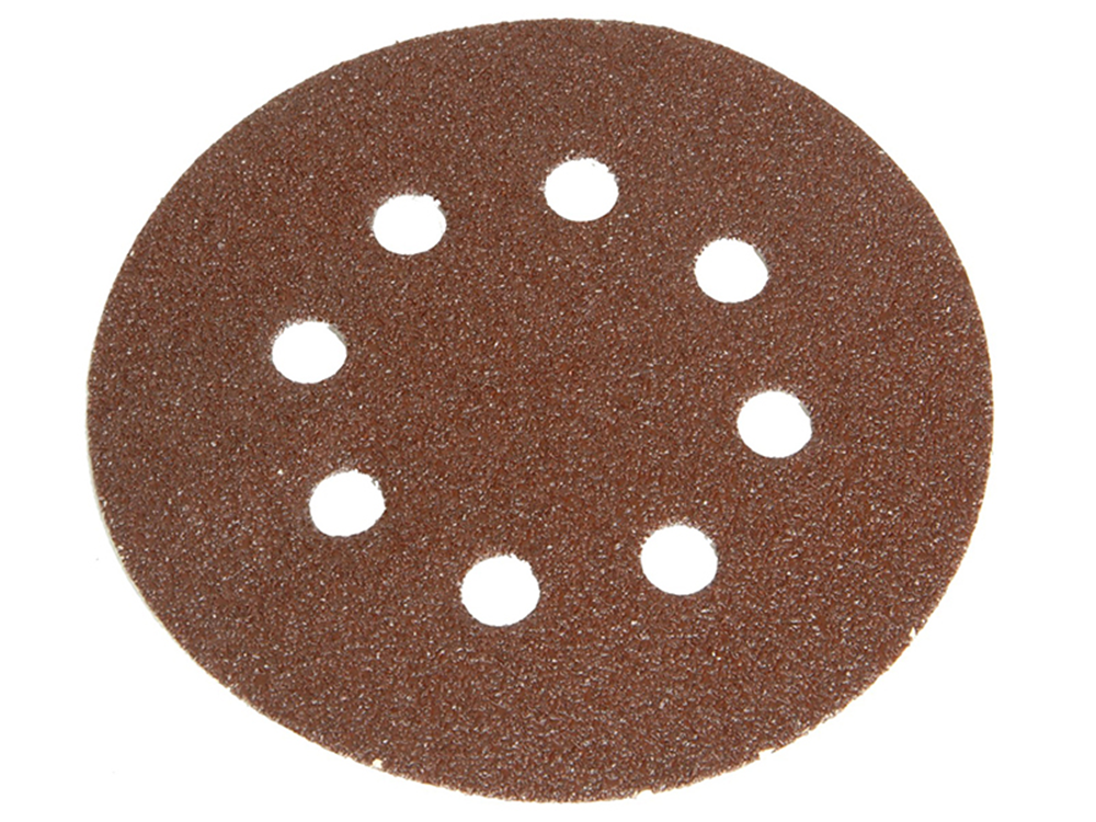 Faithfull FAIADHL150MF Hook & Loop Sanding Disc DID2 Holed 150mm Medium Fine (Pack 5) |