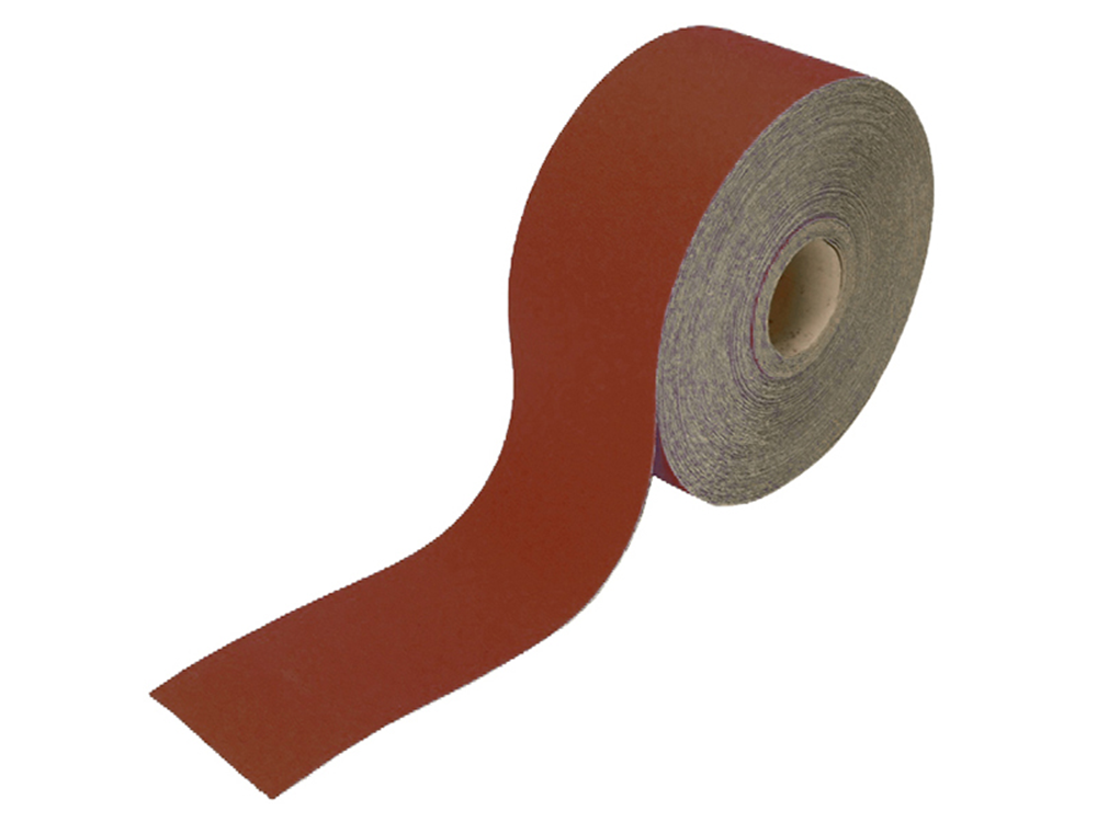 Faithfull FAIAR11540R Aluminium Oxide Sanding Paper Roll Red Heavy-Duty 115mm x 50m 40G |