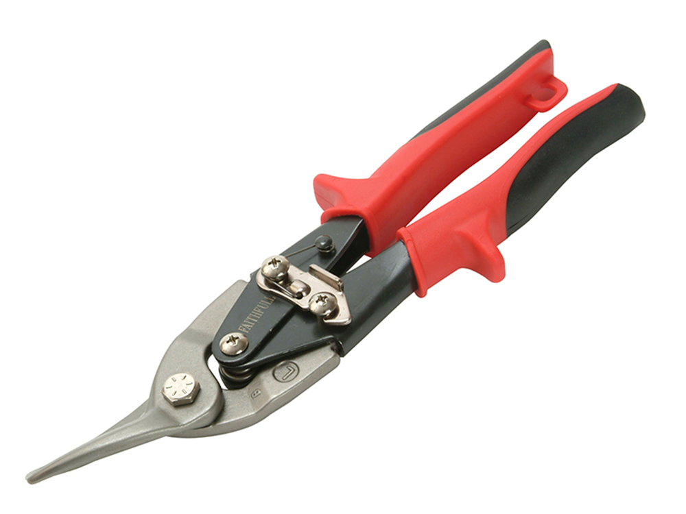 Faithfull FAIAS10R Red Compound Aviation Snips Left Cut 250mm (10in) |