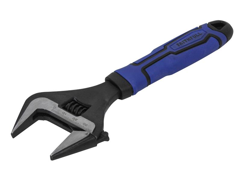 Faithfull FAIAS200W39 Wide Mouth Adjustable Spanner 200mm |