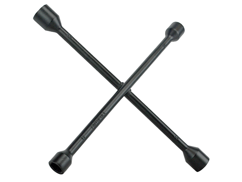 Faithfull FAIAUWB4WP 4-Way Wheel Brace Black Powder Coated 14in |