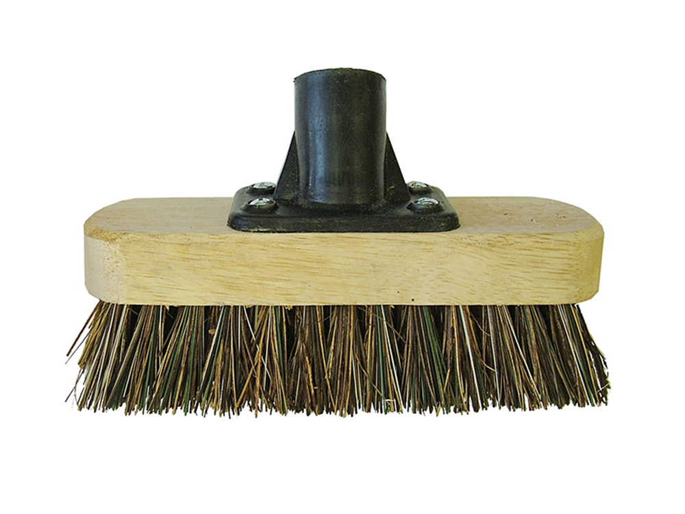 Faithfull FAIBRDECKSCR Deck Scrub Broom Head 175mm (7in) Threaded Socket |