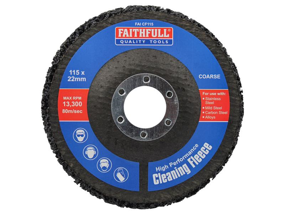 Faithfull FAICF115 Cleaning Fleece Disc Coarse 115 x 22mm |