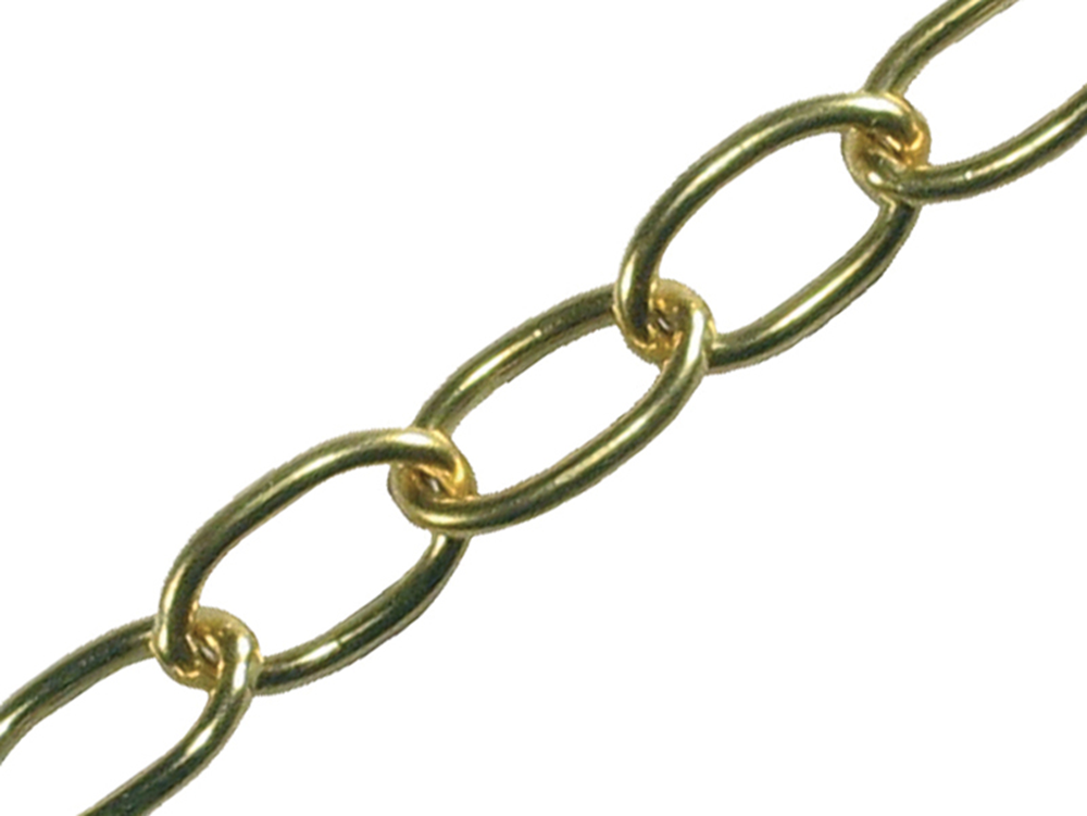 Faithfull FAICHOP23 Oval Chain 2.3mm x 10m Polished Brass |