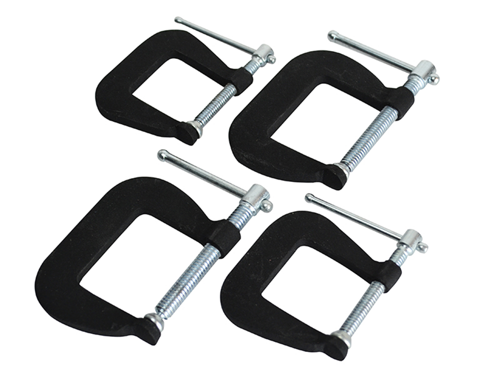 Faithfull FAICLAMPSET4 Forged Mini Clamp Set, 4 Piece |