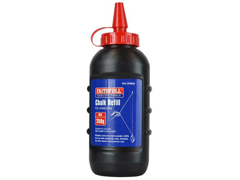 Faithfull FAICPRED Chalk Powder Red 250g |