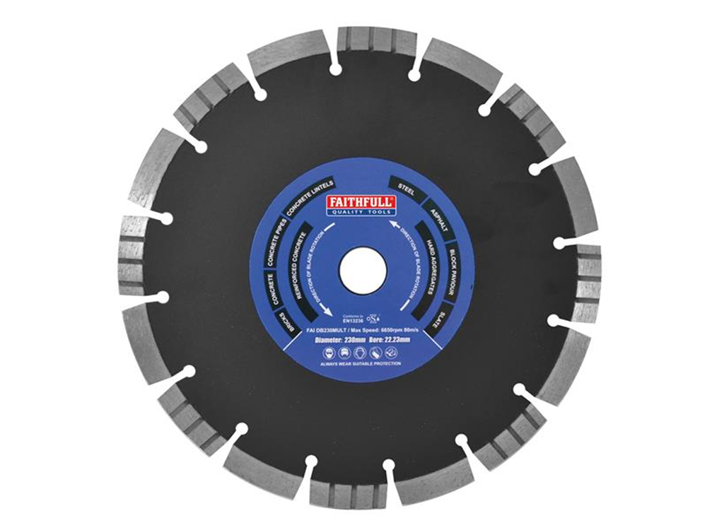 Faithfull FAIDB115MULT Multi Cut Diamond Blade 115 x 22mm |