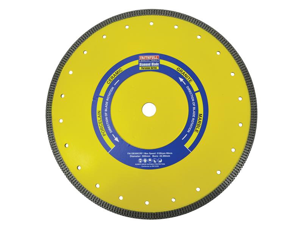 Faithfull FAIDB300CRP Porcelain Diamond Blade 300 x 20mm |