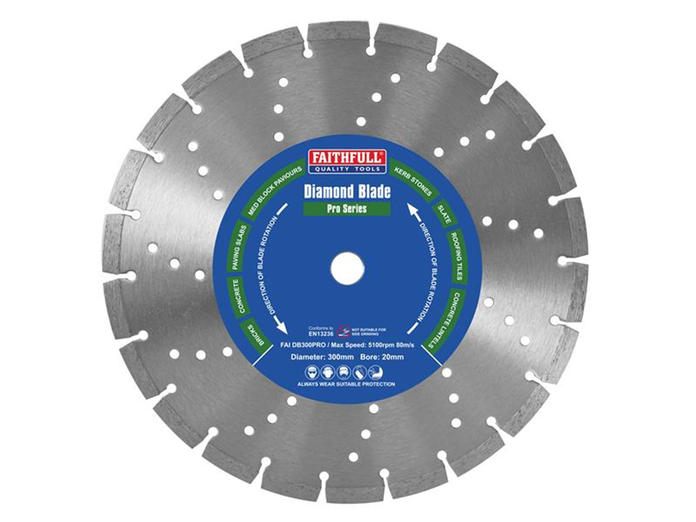Faithfull FAIDB300PRO Professional Diamond Blade 300 x 20mm |
