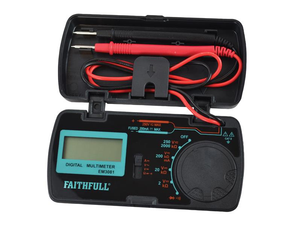 Faithfull FAIDETPOCKET Pocket Portable Multimeter |