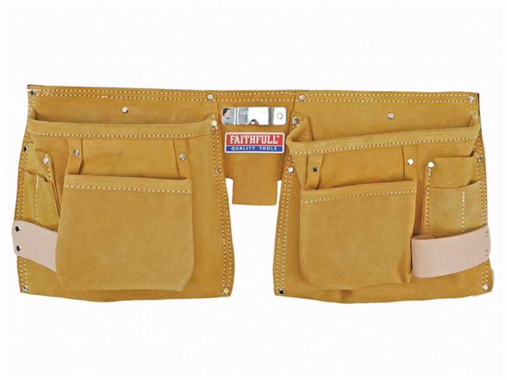 Faithfull FAIDTNP3 Double Tool & Nail Pouch |