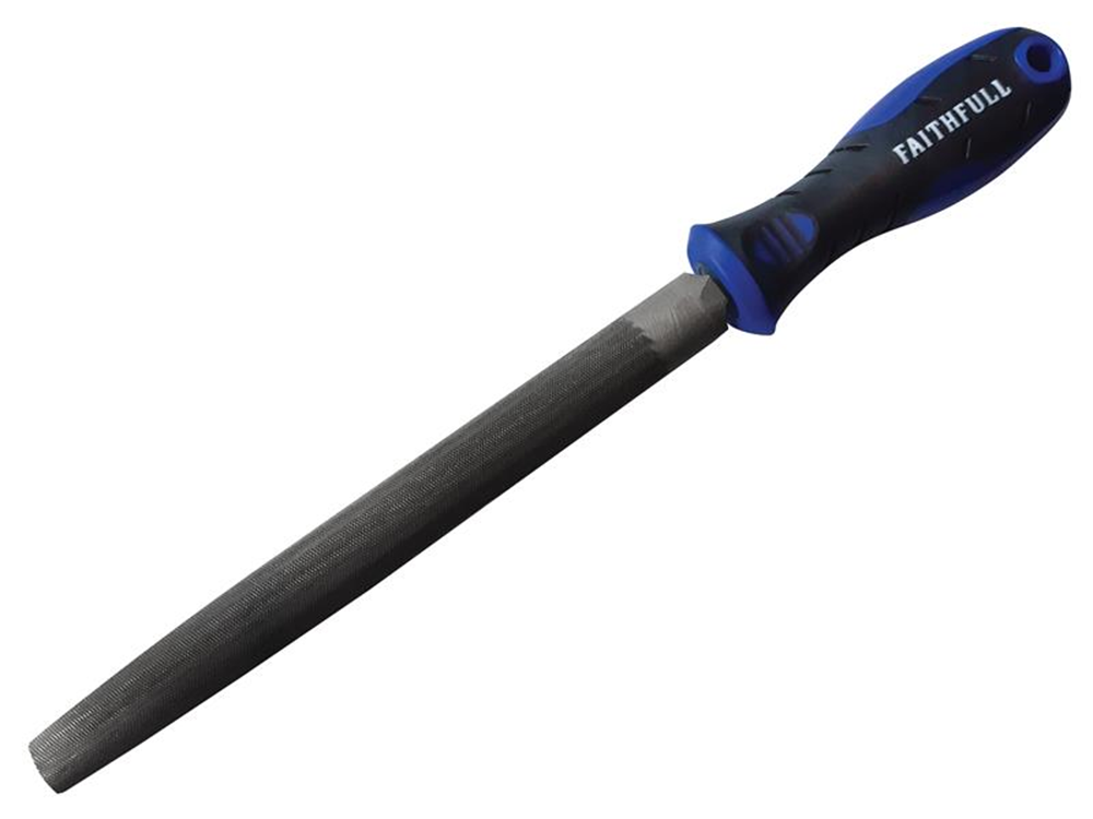 Faithfull FAIFIHRSC8 Handled Half-Round Second Cut Engineers File 200mm (8in) |