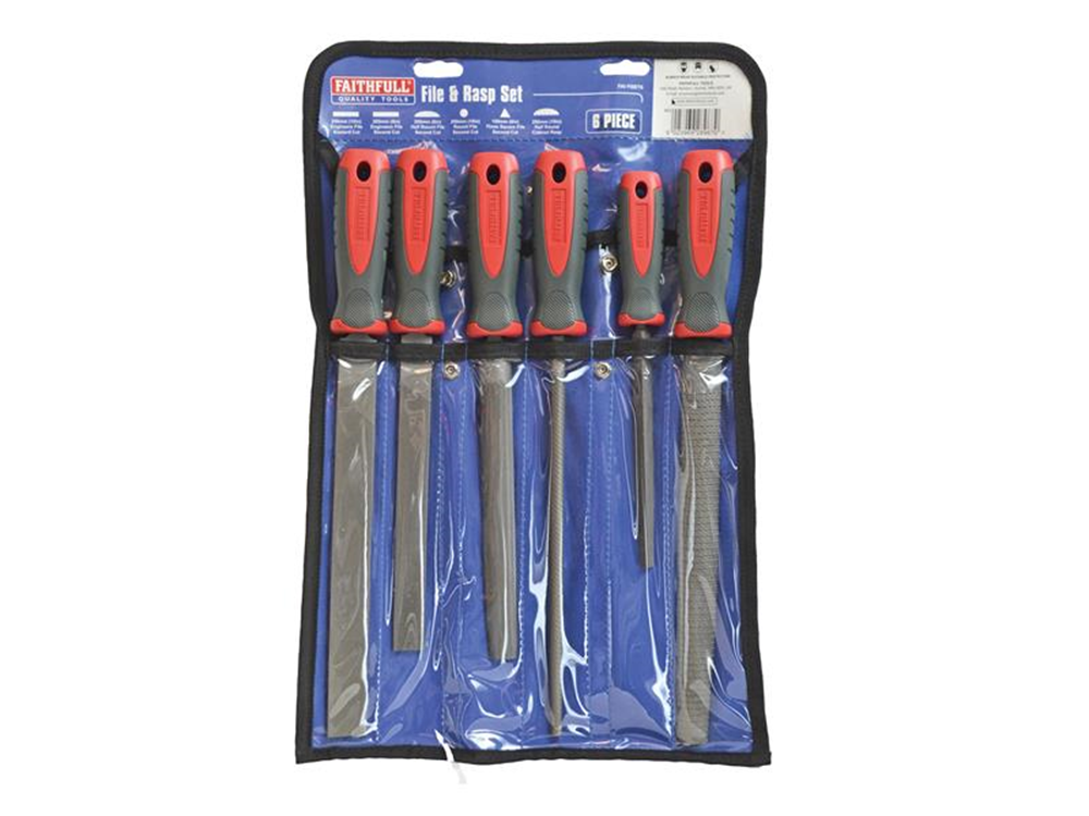 Faithfull FAIFISET6 File and Rasp Set, 6 Piece |