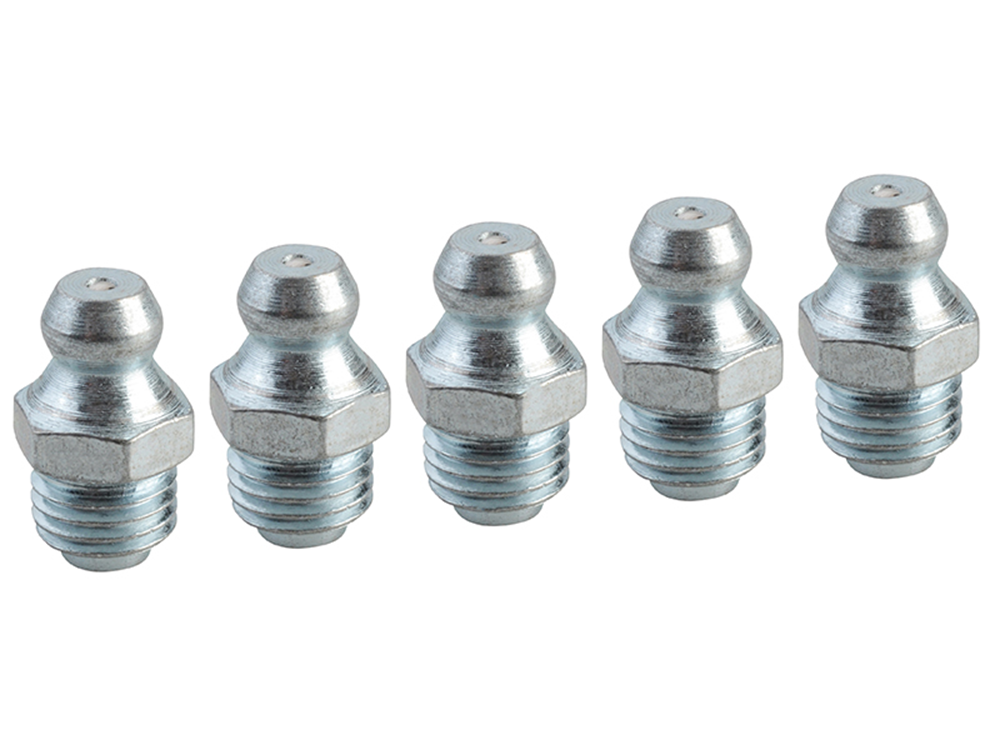 Faithfull FAIGGN8100M Grease Nipple Straight M8 x 1.0 (Pack 5) |