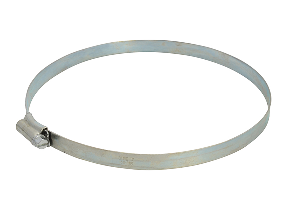 Faithfull FAIHC7B 7 Hose Clip - Zinc MSZP 135 - 165mm |