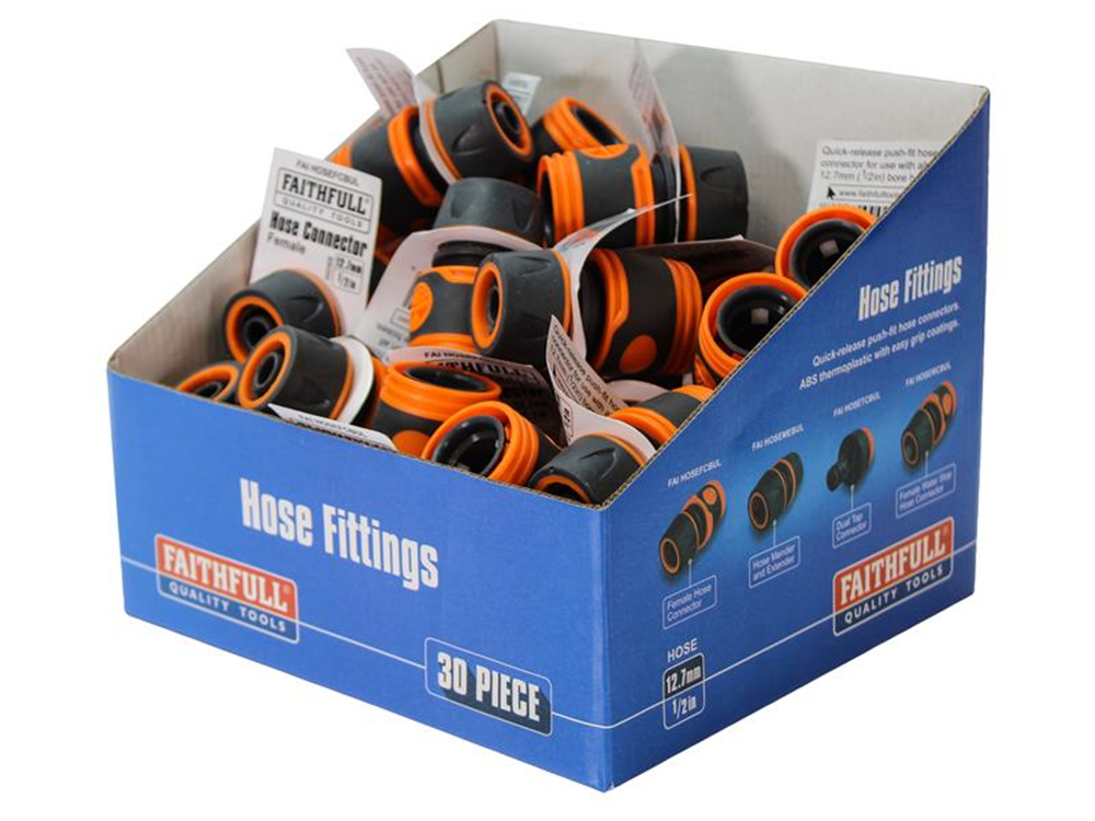 Faithfull FAIHOSEFCBUL Plastic Female Hose Connector (Box 30) |