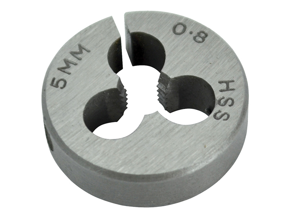 Faithfull FAIHSSDM5 HSS Straight Flute Split Die M5 x 0.8 (13/16 O.D) |